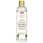 African Pride Moisture Miracle Hydrate & Renew Curl Milk & Hair Detangler, For Natural Coils & Curls, Hydrates & Controls Frizz, 12 oz