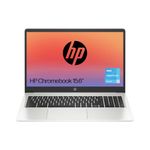 HP Chromebook 15.6" | Intel Pentium Silver N6000 Processor | 4 GB RAM | 128 GB eMMC | Intel UHD Graphics | FHD Display | Up to 10hrs battery | Chrome OS | Dual Speakers| Mineral Silver | 15a-na0003sa