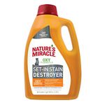 Nature's Miracle Cat Oxy Formula Set-In Stain Destroyer, 128 fl oz, Pet Stain Remover and Odor Control for Set In Stains