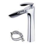 Tall Counter Top Basin Mixer Tap Curved Bathroom Sink Tap Designer style,Chrome, XY1003CH,XINYU