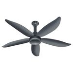 ACTIVA BLDC Ceiling Fan 1200mm Aero Five With Remote Control | 5 Blade ABS Body | BEE 5 Star Rated 28W Energy Saving | High Speed Air Delivery, Reversible Mode, Timer | 5 Year Warranty | Pearl Grey
