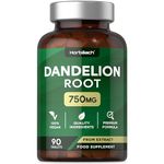 Dandelion Root Extract 750mg | Vegan 4:1 Extract | 90 Tablets | by Horbaach