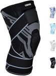 Tenace BJJ Knee Brace Grappling - Compression Knee Pad for Jiu Jitsu, MMA, Muay Thai, Wrestling, Judo - High Durability and Performance Unisex (1, Black, Large)