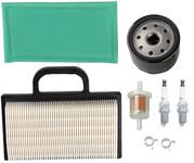 Hippotech 698754 273638 Air Filter 691035 Fuel Filter 696854 Oil Filter Spark Plug for Briggs Intek Extended Life Series V-Twin 18-26 HP Lawn Mower