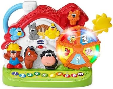Chicco Fattoria Parlante Bilingue Italiano/Inglese, Fattoria con Animali per Bambini con Luci e Suoni, 3 Modalità di Gioco, Gioco Educativo Elettronico - Giochi Bambini 1-4 Anni