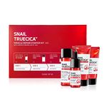 SOME BY MI Snail Truecica Miracle Repair Starter Kit - Toner 1.01Oz, Serum 0.33Oz, Gel Cleanser 1.01Oz, Cream 0.67Oz - Daily Repair Skin Care Set for Strengthen Skin Barrier - Korean Skin Care