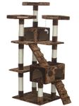 Go Pet Club F2081 72-Inch Cat Tree Condo Furniture, Brown