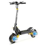 iENYRID Electric Scooter, 50-60Km Long Range, Escooter Adults, 20.8Ah Battery,Adjustable Height,Dual Braking System and Shock Absorption,10 inch Off-Road Tires,Foldable and Portable Black