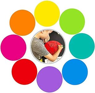 OJYUDD Dry Erase Dots Circles,11 Inch Removable Vinyl Dot Wall Decal,Colorful Circles Whiteboard Marker for Drills and Training School Teaching Progress,8 Pack