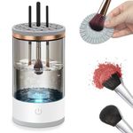 PCKOBEVER Electric Makeup Brush Cleaner, Portable USB Cosmetic Brush Cleaner, Automatic Cosmetic Brush Cleaner Set for Cleaning and Drying for All Size Beauty Makeup Brushes