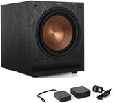 Klipsch SPL-120 12-inch Powered Subwoofer Bundle WA2 Wireless Adapter - Ebony