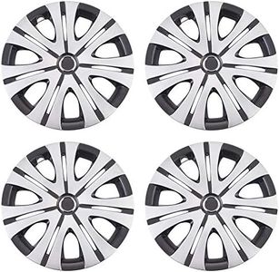 XhuangTech 4Pcs/Set Car Chrome Wheel Rim Skin Cover Hub Caps Hubcap Wheel Cover (7 Dual Spoke, 16inch)