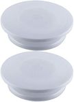 KEILEOHO 2 Pack 11 Inches Premium Cake Turntables, Turns Smoothly Cake Decorating Turntable, Lightweight and Durable Cake Decorating Stand for Cake Decoration, Sculpting, Model Building, Painting