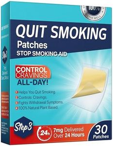 Quit Smoking Patches Step 3, 7mg Stop Smoking Aid, Transdermal System Patch, 30 Count, Quit Smoking Stickers Easy to Help Control Smoking Cravings That Work