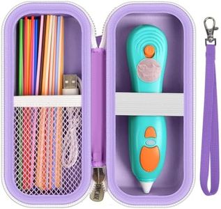 GWCASE Case Compatible with 3Doodler Start+ Essentials 3D Pen Set for Kids, 3D Pens Storage Organizer Carrying Holder Fit for 3D Printing Pen, Plastic Refill Blister (Box Only)-Purple