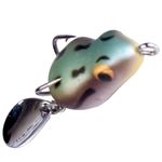 Chief Angler Air Topwater Snakehead Small Frog Lure Micro Super Soft Rubber Body Live Action Fishing Bait with Spinner 25mm 3.2g