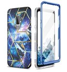 SURITCH Compatible with Samsung Galaxy S9 plus Case, [Built-in Screen Protector] Full-Body Protection Shockproof Rugged Bumper Protective Cover for Samsung Galaxy S9 plus(blue)