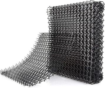 Homarden Cat Repellent Outdoor - Scat Mat (Set of 10) 16 X 13 Inch Square with 1 inch Plastic Spikes - Scratch Deterrent 13ft Coverage