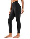 CRZ YOGA Women's Naked Feeling I High Waist Tight Yoga Pants Workout Leggings - 25 Inches Black-R009 12