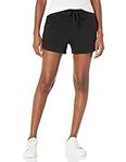 Amazon Essentials Women's Fleece Short, Black, L