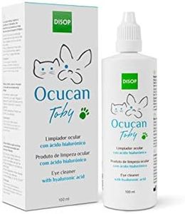 Ocucan Eye cleanser with Hyaluronic Acid for Dogs and Cats. Removes Rheum and Dirt Gently and Naturally. Prevents the Appearance of Stains under Eyes (100 ml)