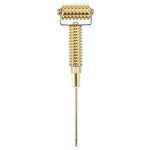 Facial Massage Roller, Multifunctional Acupuncture Points Detector Probe Ear Acupoints Spring Needle Massage Roller Used for Self Diagnosing, Treating and Health Caring(Gold)