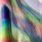 Megachest 20D Soft Organza Dress Fabric Fancy Costumes Decorations 15 Colors(Macaron Rainbow, 5 Meters)