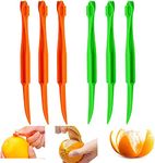 Orange Peeler - YAWALL 6Pcs Orange Peeler Tool, Plastic Lemon Citrus Peeler, Easy Open Orange Slicer Peel Cutter Kitchen Accessories Knife Gadget Pelador De Naranjas