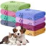 8 Pcs Dog Towels for Drying Dogs, 55'' x 28'' Pet Grooming Towels Absorbent Microfiber Dog Bath Towels Quick Drying Puppy Bathing Towel for Small Medium Large Dogs Cats Pets