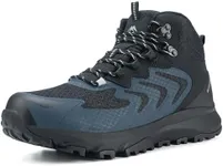 OUTJET Men's Waterproof Hiking Boots Lightweight Comfortable Anti-Slip All-Terrain Outdoor Shoes