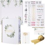 Your Perfect Day Wedding Planner and Organizer Set - Includes Calendars and Checklists Plus Stickers and Gold Pen - Bride to Be Planning Book Binder - Engagement or Shower Gifts