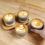 ZEBERBO Ceramic Espresso Cups Set o