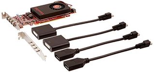 VisionTek Radeon 7750 SFF 2GB GDDR5 4M DirectX 11 OpenGL Single Fan Low Profile 4x miniDP Graphics Card - 900798