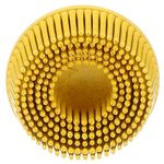 Scotch-Brite 07525 Roloc 2" x 5/8" Tapered Medium Grade Bristle Disc