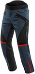 Dainese - Tempest 3 D-Dry Pants, Men's Motorcycle Touring Pants, Waterproof Membrane, Removable Thermal Interior, Knee Protectors, Ebony/Black/Red Lava, 52