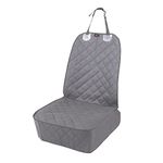 HONEST OUTFITTERS Dog Car Seat Covers, Pet Front Cover for Cars, Trucks, and Suv's - Waterproof & Nonslip Dog Seat Cover(Gray)