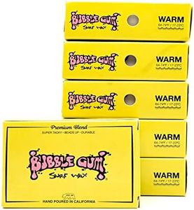 Bubble Gum Surf Wax Premium Formula Warm 6 Pack