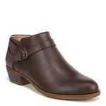 LifeStride Women's Alexander Block Heel Ankle Bootsies Boot, Dark Brown, 10, Dark Brown, 8 UK