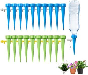 20 Pack self Watering Planter Insert, Plug-in Devices with Adjustable Valve Switches,Plant Watering Devices with 2 Handheld Sprayers(20 Water+2 Spray)