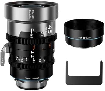 SIRUI IronStar T1.9 1.5X Anamorphic Cine Lens, 45mm Manual Focus Cinema Lens with Native PL Mount, Interchangeable EF Mount, Blue Flare