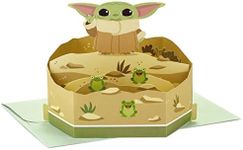 Hallmark Star Wars Pop Up Birthday Card (Baby Yoda), May The 4th Paper Wonder 3D Card