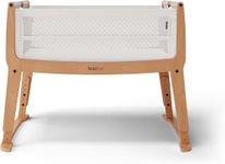 SnuzPod Studio Next to Me Crib - Portable Lightweight Baby Bed with Zip-Down Wall, 3D Breathable Mattress, 6 Height Settings and Comfort Incline Mode - Ideal Home and Travel Cot with Wheels, Stockholm