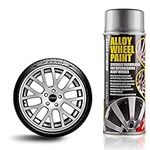 E-TECH Metallic Silver Alloy Wheel Paint Chip Resistant Wheel Refurbishment 400ml Can