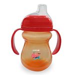 LuvLap Mobby Little Spout Sipper, BPA Free, 240 ml, 6m+ (Orange)