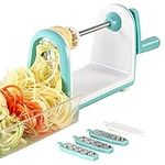 Ourokhome Vegetable Spiralizer Zucchini Noodle - 5 Blades Veggie Noodle Maker Vegetable Slicer for Potato, Carrot, Cucumber