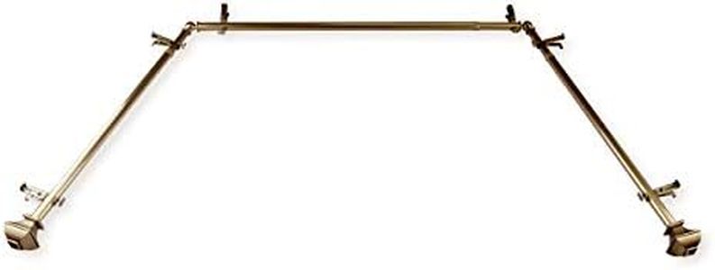 13/16" Moyat Bay Window Curtain rod 20-36", 38-72" - Antique Brass