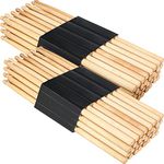 16 Pairs 7A Maple Drum Sticks Classic Maple Wood Drumsticks for Rock Kids Beginners Band Musical Instrument Percussion Accessories