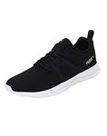 Puma Unisex Adult Flex Pro Black-Limepunch Running Shoe-9 Kids UK (38083701)