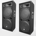 LSC215 Pair of Passive PA Speakers 2 x 15 Inches / 38 cm 2 x 2000 W 3 Way Bass Reflex