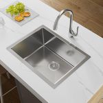 Kohler Strive™ Kitchen Sink | 1.2 mm Thick Stainless Steel Single Bowl with SilentShield™ | 10" Deep, Round Corners for Easy Cleaning | 24x18x10 inches, Brushed Matte Steel